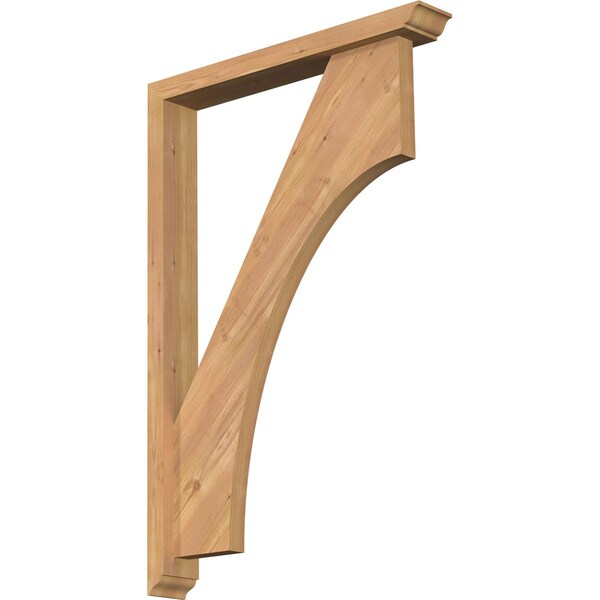 Ekena Millwork Westlake Traditional Smooth Bracket w/ Offset Brace, Western Red Cedar, 3 1/2"W x 24"D x 36"H BKT0402X24X36WTL01SWR - main